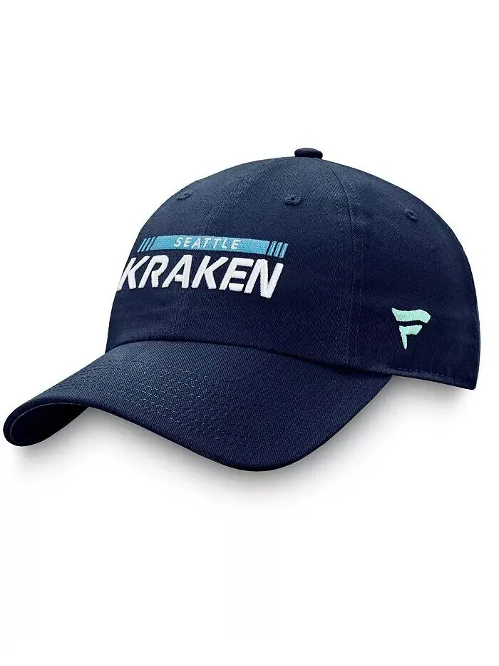 Мужская регулируемая шапка темно-синего цвета Seattle Kraken Authentic Pro Rink Fanatics — изображение 3 из 4, глубокий синий