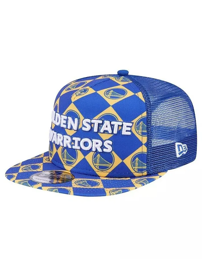 Мужская кепка Snapback Royal Golden State Warriors Seeing Diamonds с А-образной рамкой 9FIFTY New