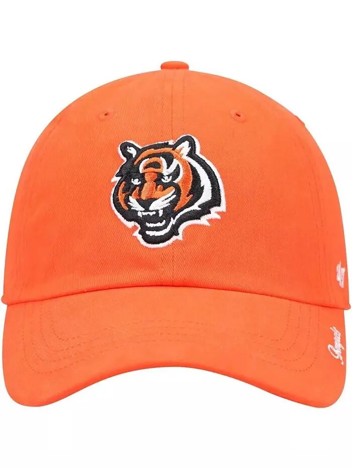 Женская оранжевая регулируемая шляпа с логотипом Cincinnati Bengals Miata Clean Up Secondary '47 — изображение 2 из 4