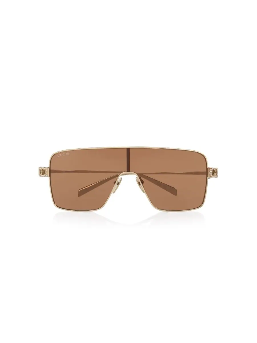 Женские солнцезащитные очки с геометрическим рисунком, GG1936S GC002636 Gucci — изображение 5 из 6, золото