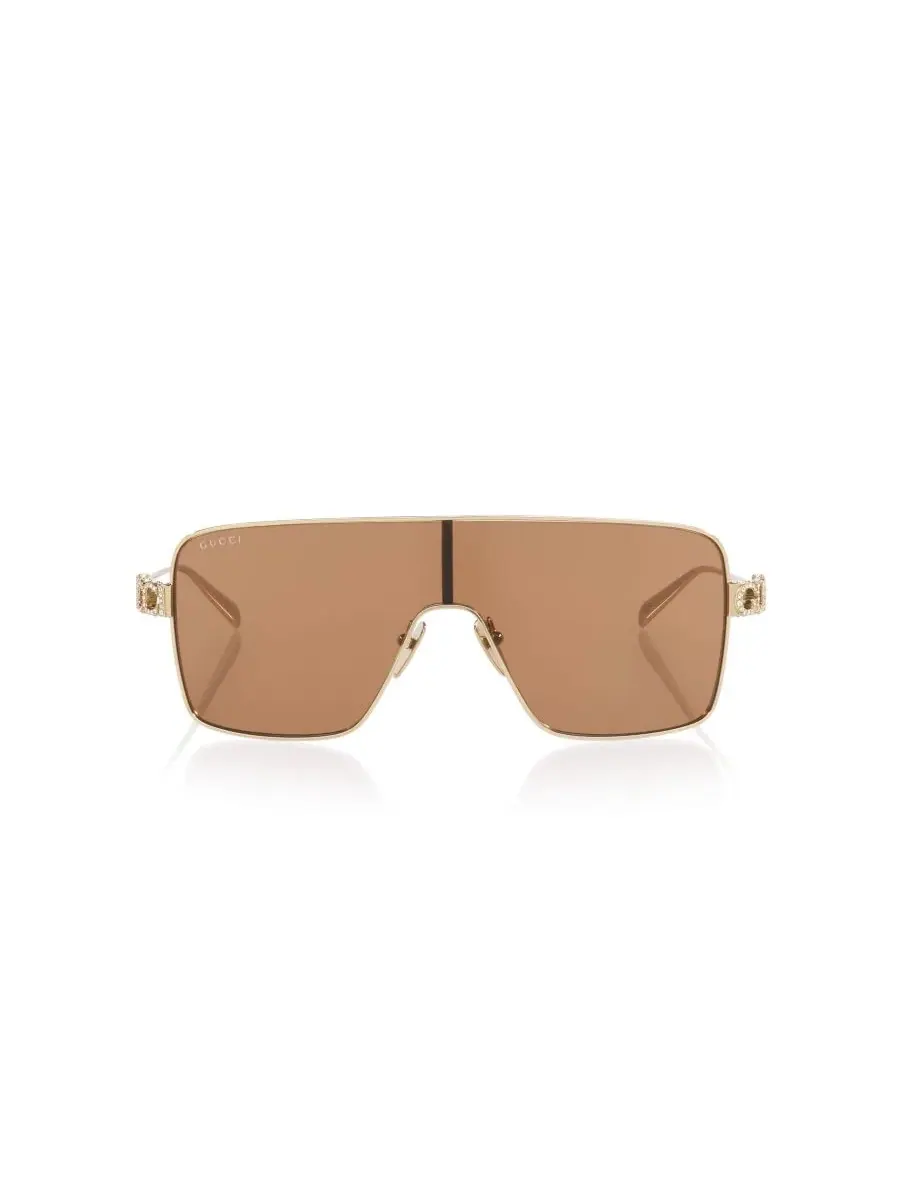 Женские солнцезащитные очки с геометрическим рисунком, GG1936S GC002636 Gucci — изображение 7 из 9, серебряный