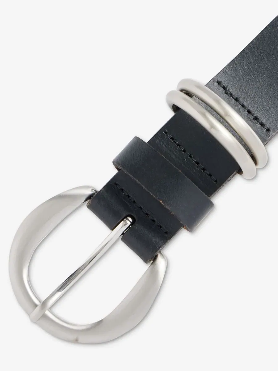 Ремень с фигурной пряжкой Multi-Loop Keeper Leather Belt I.N.C. International Concepts — изображение 2 из 2