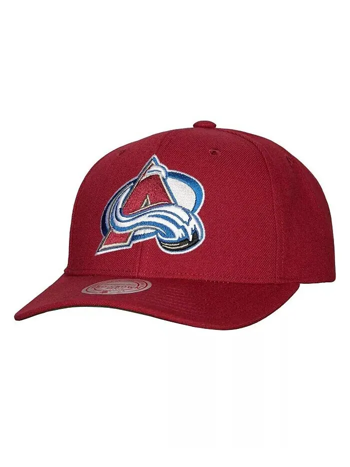 Мужская регулируемая кепка Colorado Avalanche Team Ground Pro бордового цвета Mitchell & Ness — изображение 1 из 3, бордовый