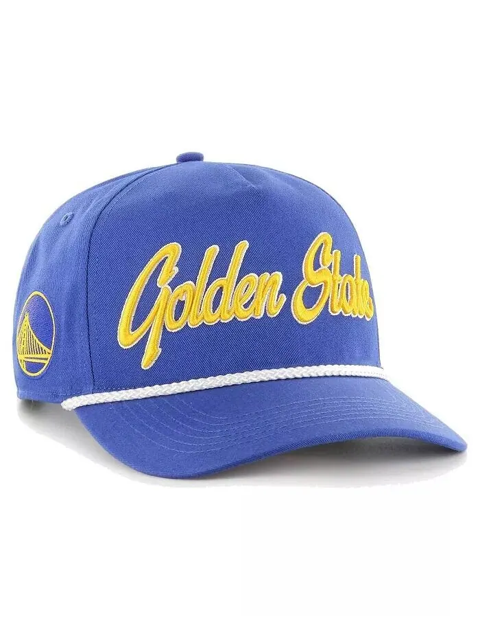 Мужская регулируемая кепка с логотипом Royal Golden State Warriors Overhand '47 Brand — изображение 1 из 3, королевский