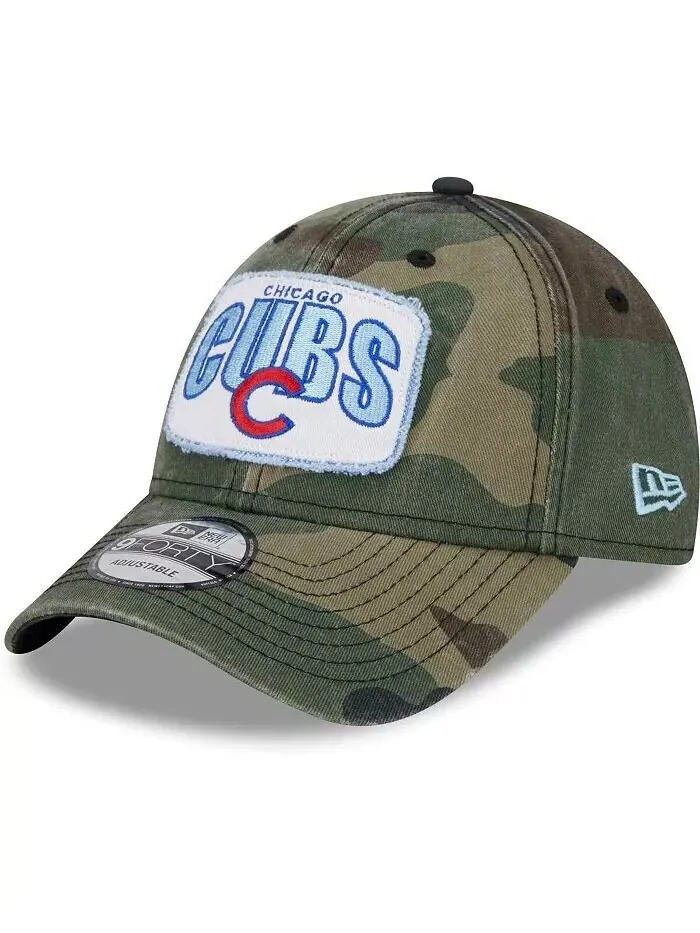 Мужская камуфляжная регулируемая кепка Chicago Cubs Gameday 9FORTY New Era