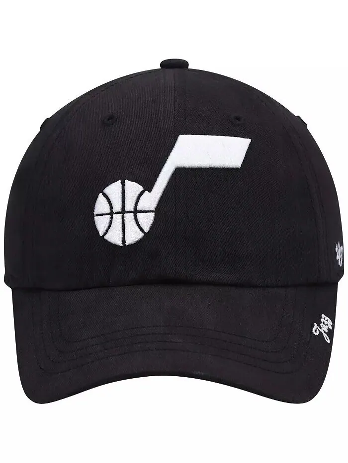 Женская черная кепка Utah Jazz Miata Clean Up Adjustable '47 Brand — изображение 4 из 4