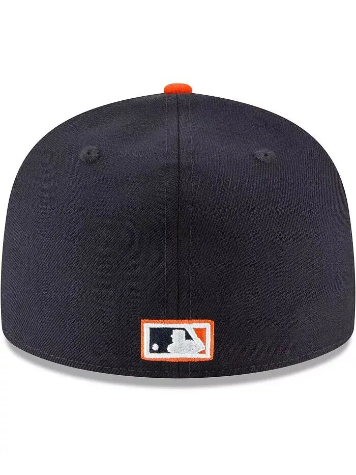 Мужская темно-синяя шляпа Detroit Tigers Cooperstown Collection Wool 59FIFTY New Era — изображение 2 из 4, темно-синий
