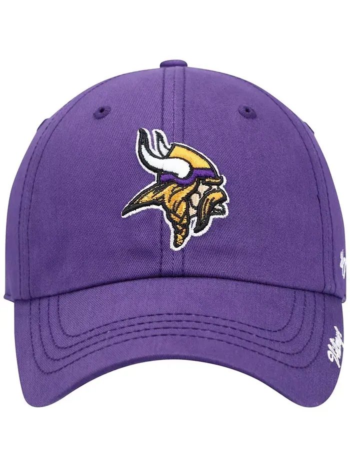 Женская фиолетовая кепка Minnesota Vikings Miata Clean Up Primary с регулируемой шириной '47 Brand — изображение 2 из 4