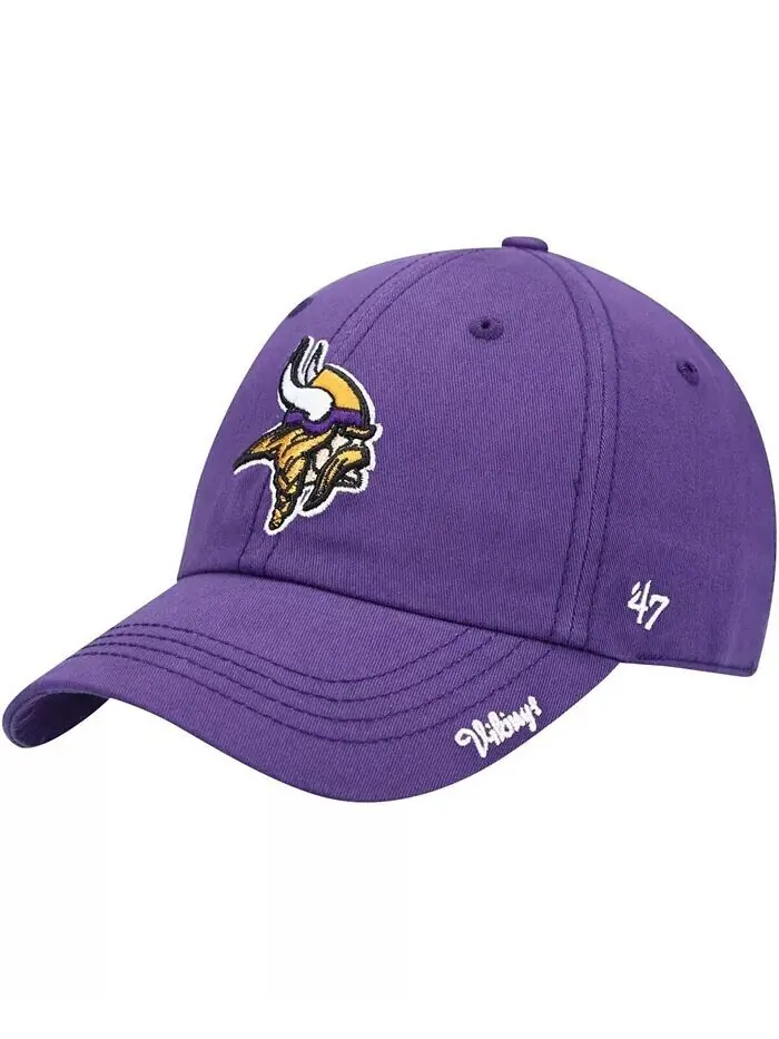 Женская базовая регулируемая кепка Minnesota Vikings Miata фиолетового цвета '47 Brand — изображение 1 из 4, фиолетовый