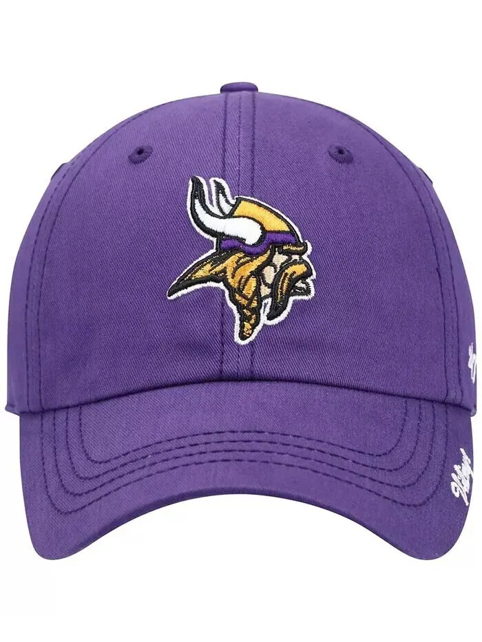 Женская базовая регулируемая кепка Minnesota Vikings Miata фиолетового цвета '47 Brand — изображение 2 из 4, фиолетовый