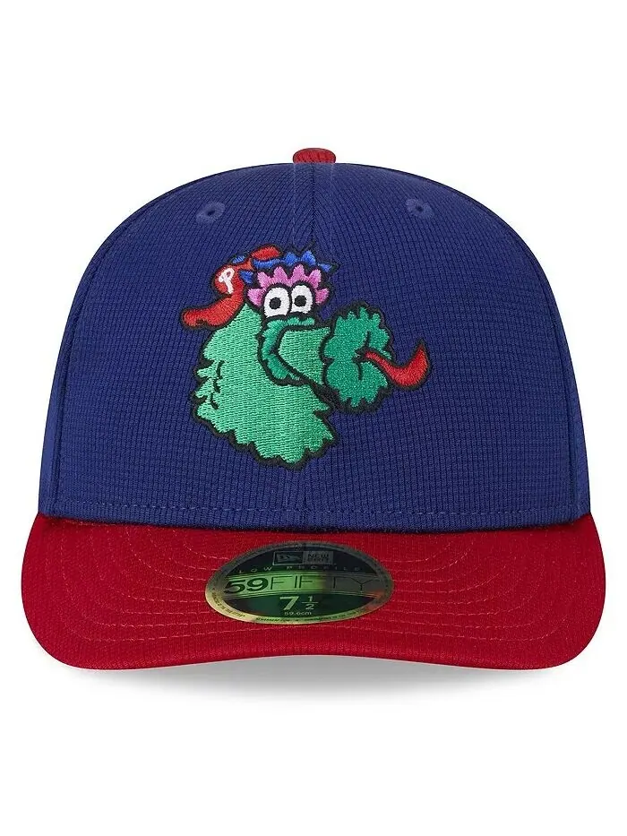 Мужская темно-синяя бейсболка Philadelphia Phillies 2024 Batting Practice Low Profile 59FIFTY — изображение 2 из 4