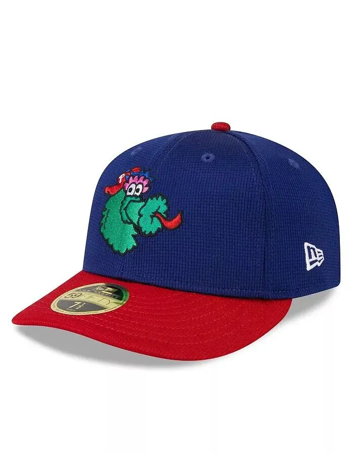 Мужская темно-синяя кепка Philadelphia Phillies 2024 Batting Practice Low Profile 59FIFTY