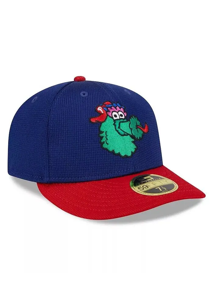 Мужская темно-синяя кепка Philadelphia Phillies 2024 Batting Practice Low Profile 59FIFTY — изображение 4 из 4, темно-синий