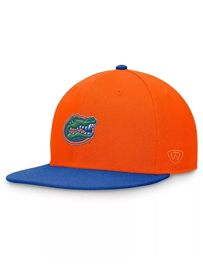 Мужская двухцветная приталенная шляпа оранжевого/Royal Florida Gators Rally Top Of The World — оранжевый