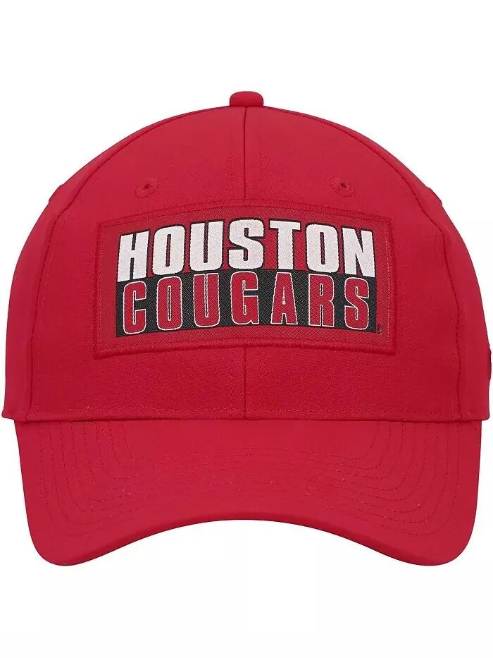Мужская красная кепка Snapback Houston Cougars Positraction Snapback Colosseum — изображение 2 из 2, красный