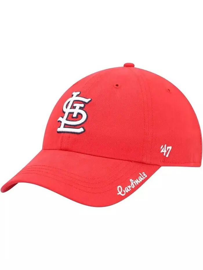 Женская красная шапка St. Louis Cardinals Miata Clean-Up Adjustable '47 Brand — изображение 1 из 4
