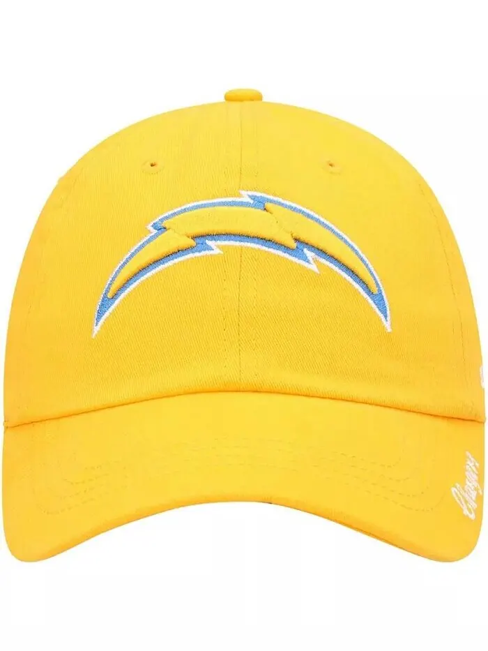 Женская золотистая бейсболка Los Angeles Chargers Miata Clean Up с регулируемым логотипом '47 Brand — изображение 2 из 4