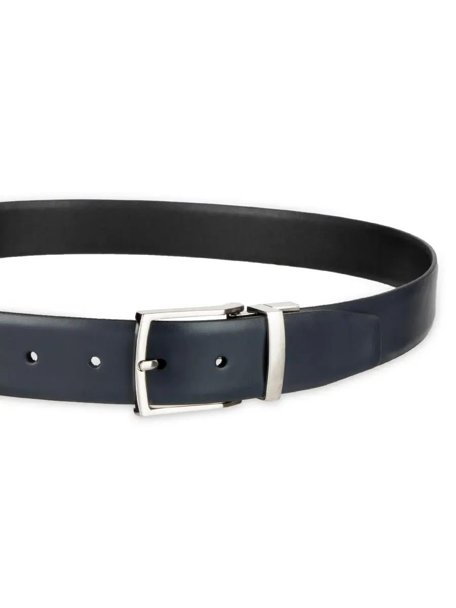 Мужской двусторонний пояс Dess Belt 2-в-1 Alfani — изображение 5 из 6, темно-синий/черный