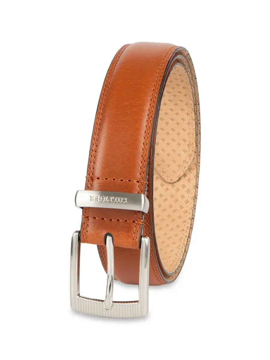 Ремень с пряжкой-трензелем Silver-Tone Finish Tommy Hilfiger — изображение 2 из 5, бежевый