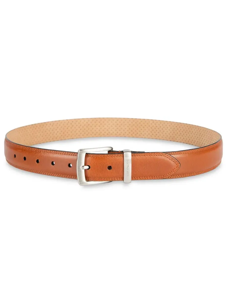 Ремень с пряжкой-трензелем Silver-Tone Finish Tommy Hilfiger — изображение 4 из 5, бежевый