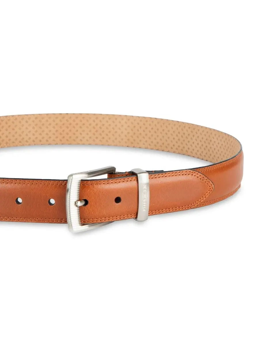 Ремень с пряжкой-трензелем Silver-Tone Finish Tommy Hilfiger — изображение 5 из 5, бежевый