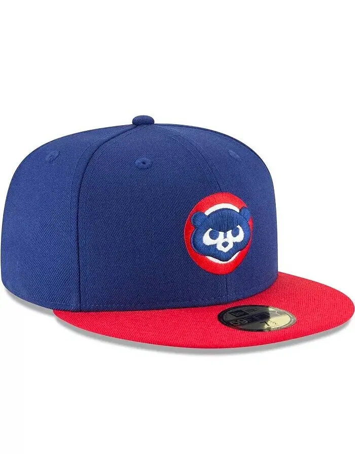 Мужская приталенная шляпа Royal Chicago Cubs Cooperstown Collection 59FIFTY из шерсти New Era — изображение 3 из 4