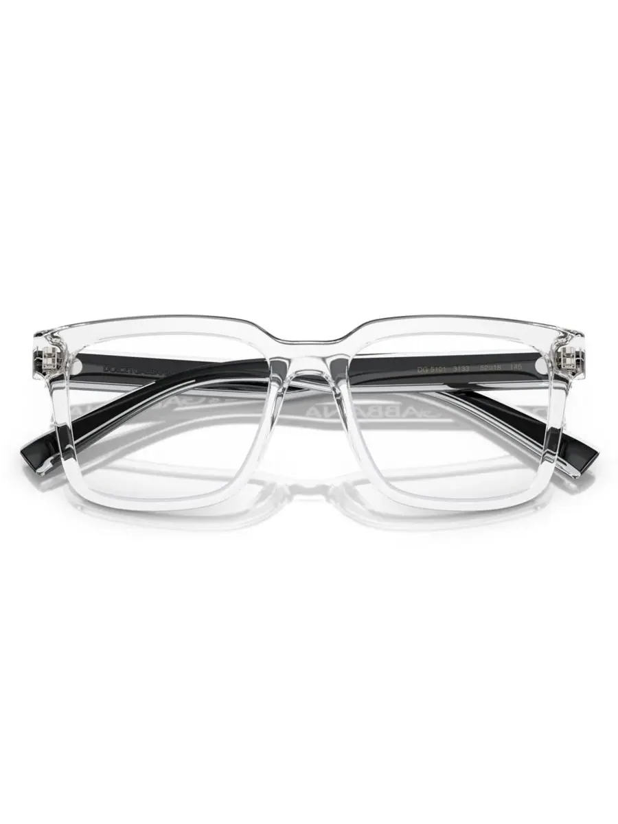Мужские квадратные очки Dolce Gabbana, DG5101 Dolce&Gabbana — изображение 5 из 6, прозрачный