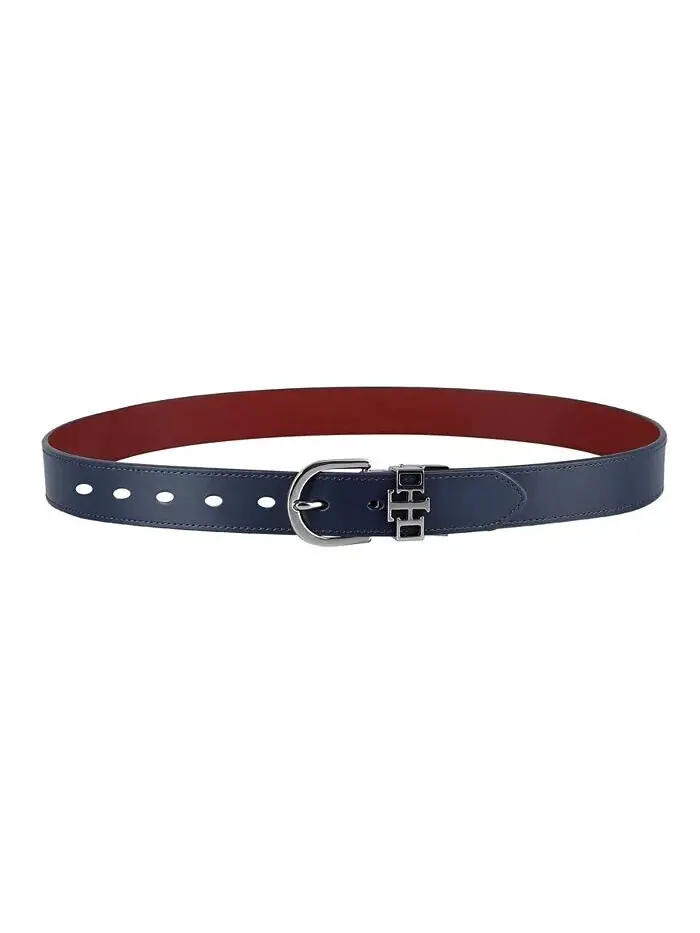 Женский ремень 2 в 1 с двусторонним принтом TH Monogram Strap Keeper для повседневного платья Tommy — изображение 6 из 9