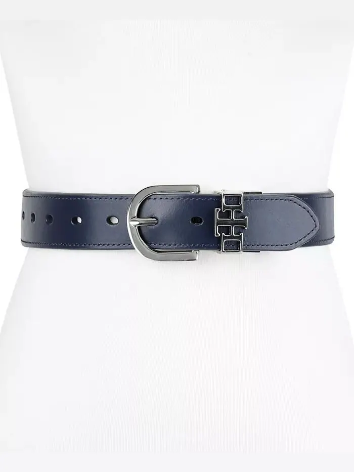 Женский ремень 2 в 1 с двусторонним принтом TH Monogram Strap Keeper для повседневного платья Tommy — изображение 9 из 9