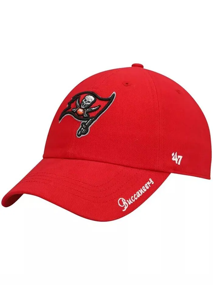 Женская красная кепка Tampa Bay Buccaneers Miata Clean Up Secondary Adjustable '47 Brand