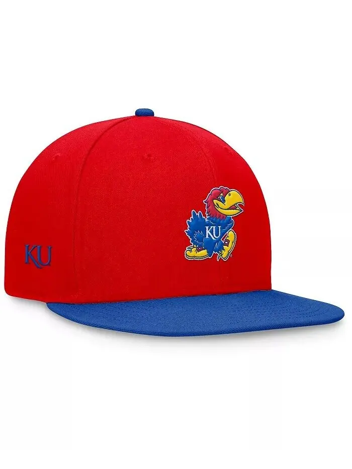 Мужская красная/королевская раллийная двухцветная кепка Kansas Jayhawks Top of the World — изображение 4 из 4