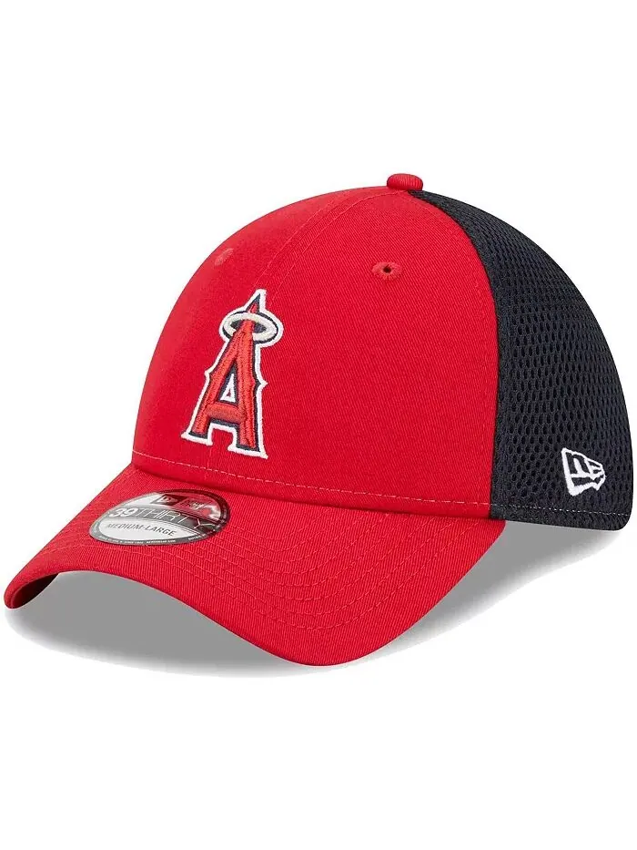 Мужская красная бейсболка Los Angeles Angels Team Neo 39THIRTY Flex New Era — изображение 1 из 4