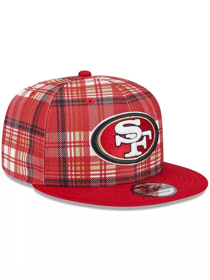 Мужская кепка Snapback Scarlet San Francisco 49ers 2024 Sideline Statement 9FIFTY New Era — изображение 2 из 4, алый