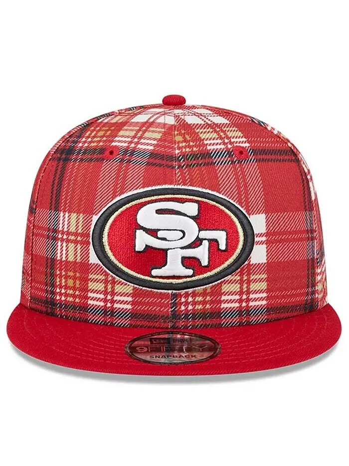 Мужская кепка Snapback Scarlet San Francisco 49ers 2024 Sideline Statement 9FIFTY New Era — изображение 3 из 4, алый