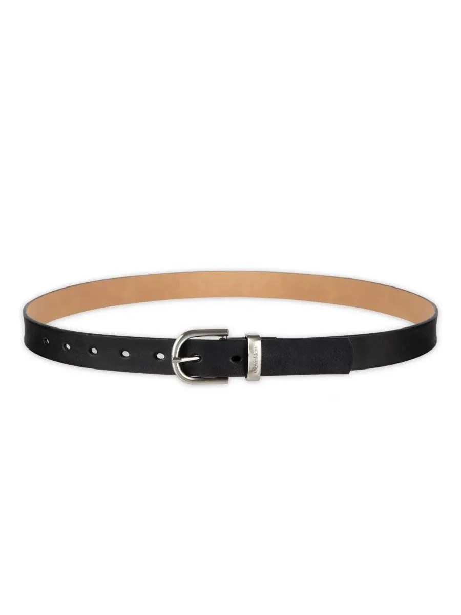 Комплект из 2 ремней с пряжками Center-Bar and Metal Loop Buckles Calvin Klein — изображение 2 из 8, черный