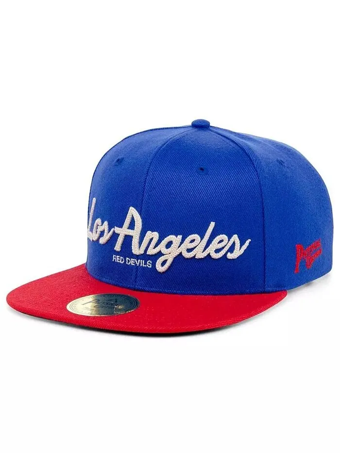 Мужская регулируемая кепка Royal Los Angeles Red Devils Black Fives Snapback Physical Culture — синий