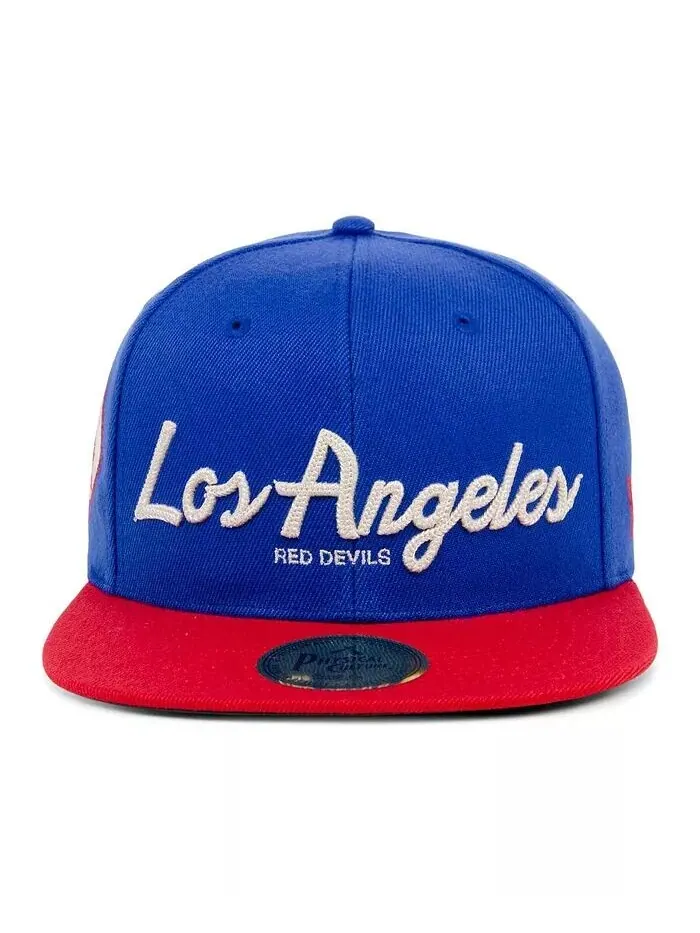 Мужская регулируемая кепка Royal Los Angeles Red Devils Black Fives Snapback Physical Culture — изображение 2 из 4