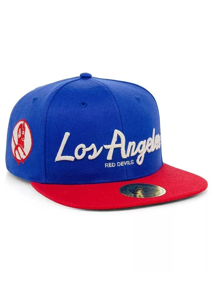 Мужская регулируемая кепка Royal Los Angeles Red Devils Black Fives Snapback Physical Culture — изображение 3 из 4
