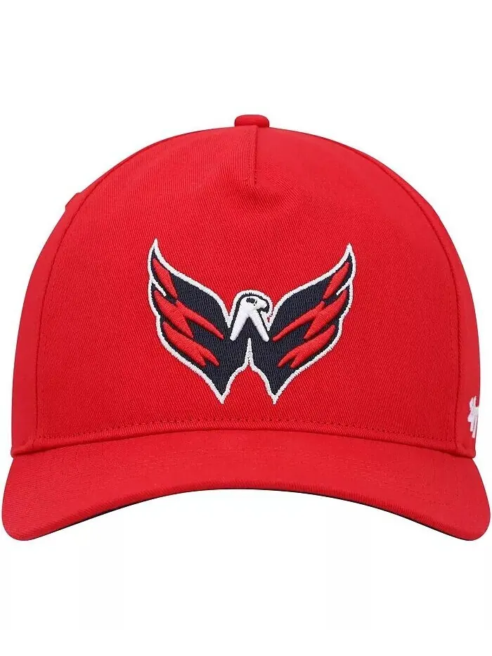 Мужская красная бейсболка Washington Capitals Primary Hitch Snapback '47 Brand — изображение 2 из 4