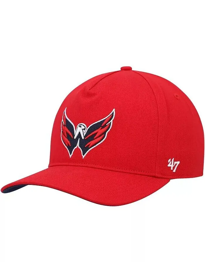 Мужская красная бейсболка Washington Capitals Primary Hitch Snapback '47 Brand — изображение 1 из 4, красный