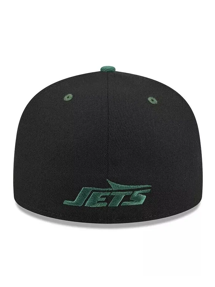 Мужская шляпа черного/зеленого цвета New York Jets Flipside 2Tone 59FIFTY New Era — изображение 2 из 4, черный зеленый