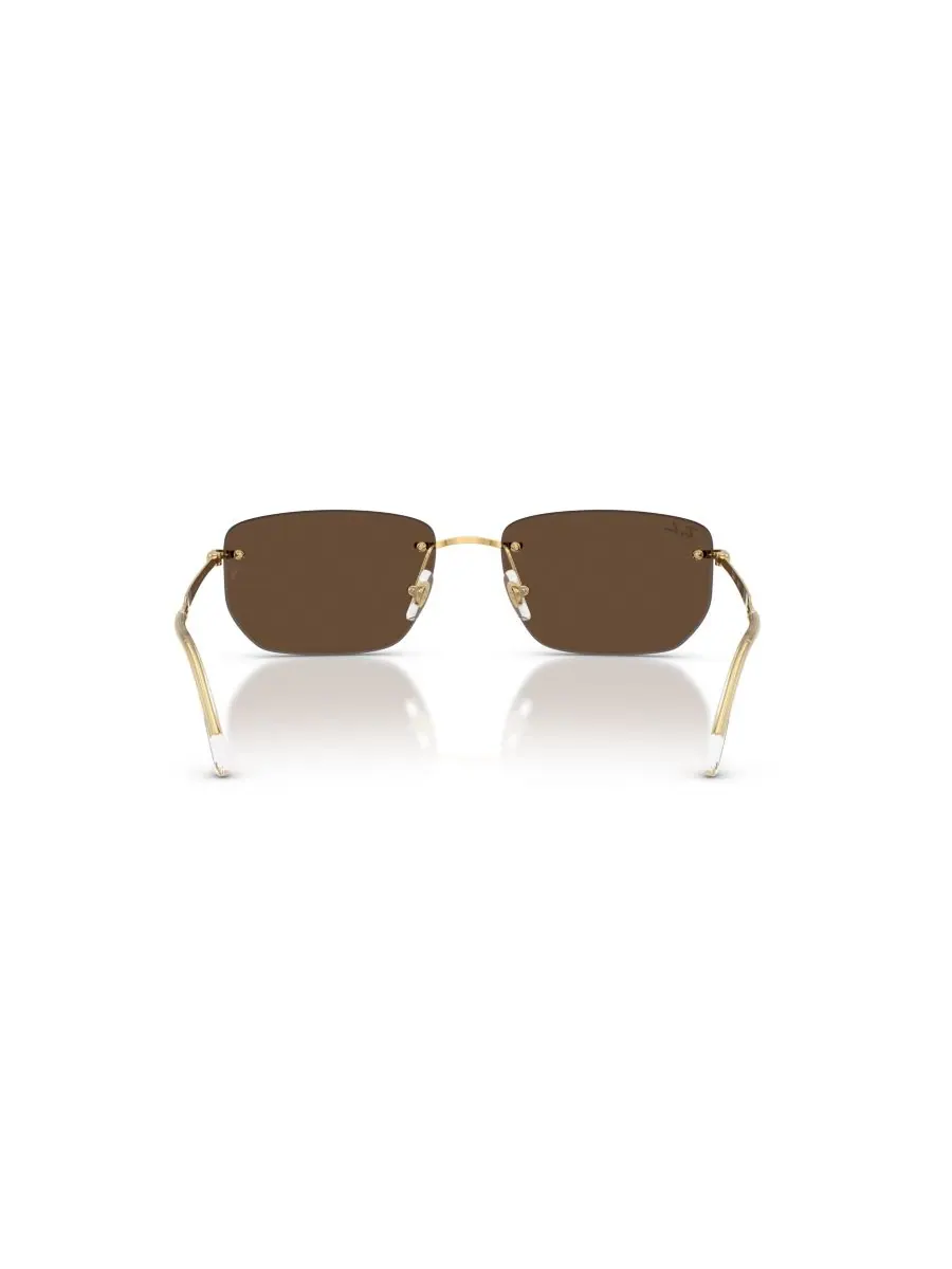 Солнцезащитные очки унисекс с геометрическим рисунком, RB3768 Ray-Ban — изображение 4 из 5, золотистый
