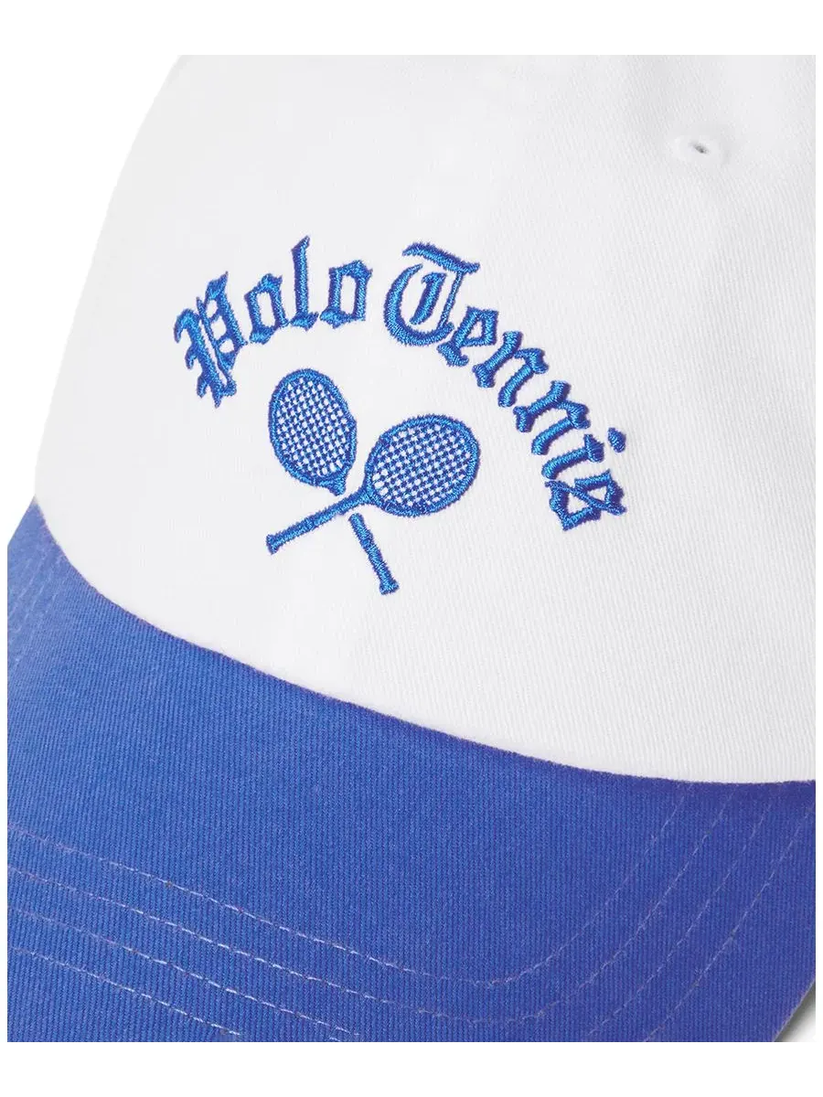 Кепка классическая с регулируемым ремешком Polo Ralph Lauren — изображение 2 из 5, белый/синий