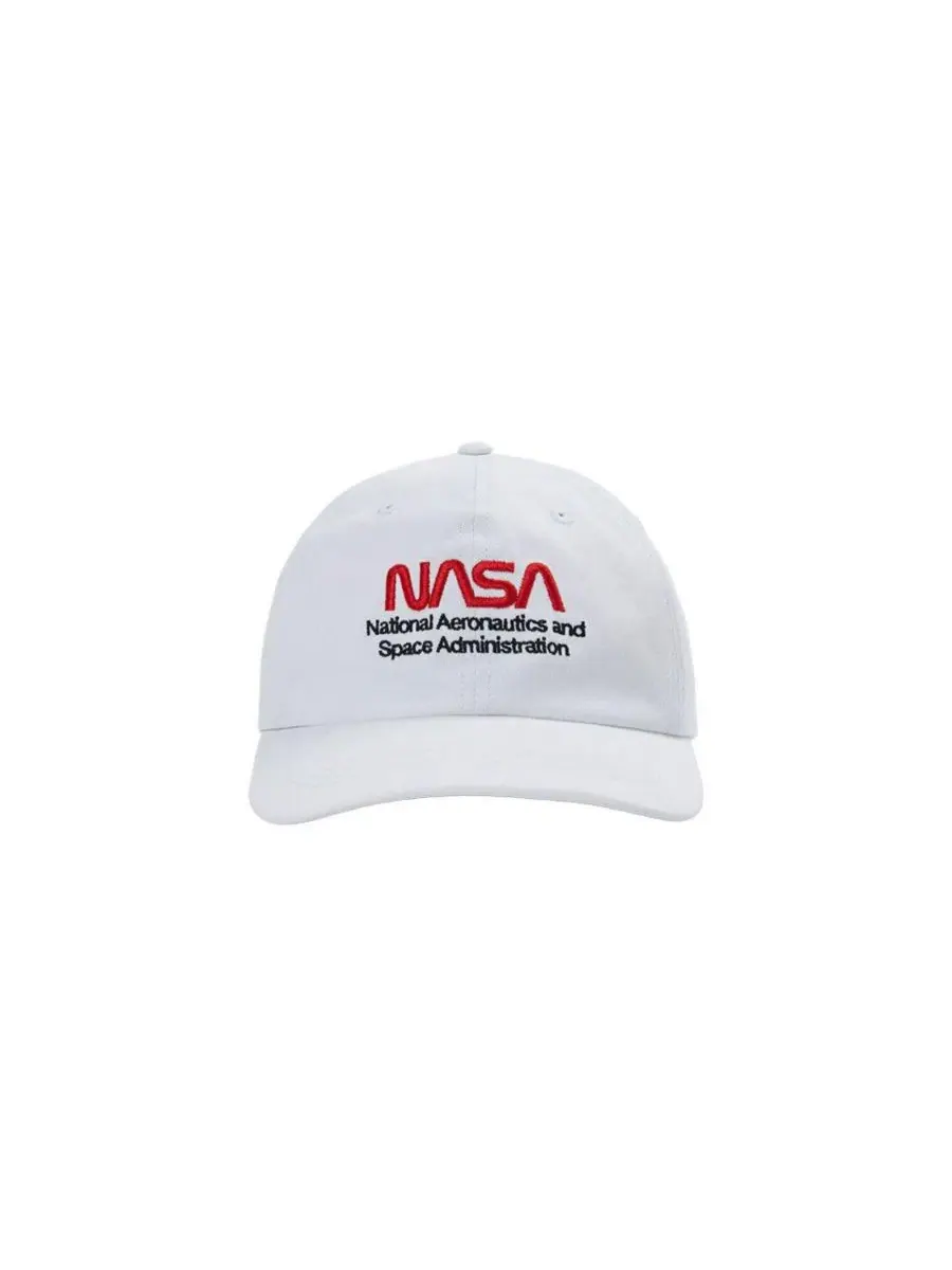 Мужская кепка с логотипом NASA Worm Alpha Industries — изображение 1 из 3, белый
