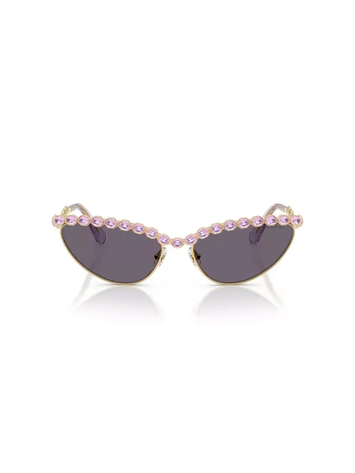 Женские солнцезащитные очки большого размера, SK7030 Swarovski — изображение 5 из 7, золото