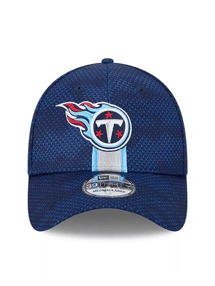 Мужская темно-синяя кепка Tennessee Titans 2024 Sideline 39THIRTY Flex New Era — изображение 4 из 4
