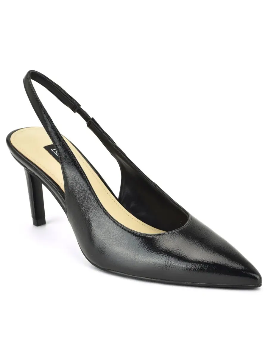 Туфли-лодочки Verone с острым мысом и ремешком-пяткой Nine West — изображение 1 из 5, черный