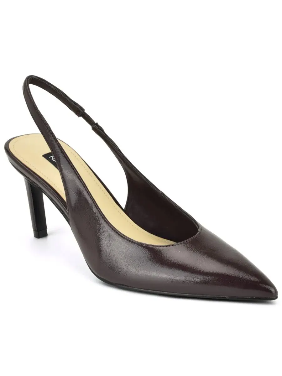 Туфли-лодочки с открытой пяткой Verone Nine West, Maroon Patent — изображение 1 из 5