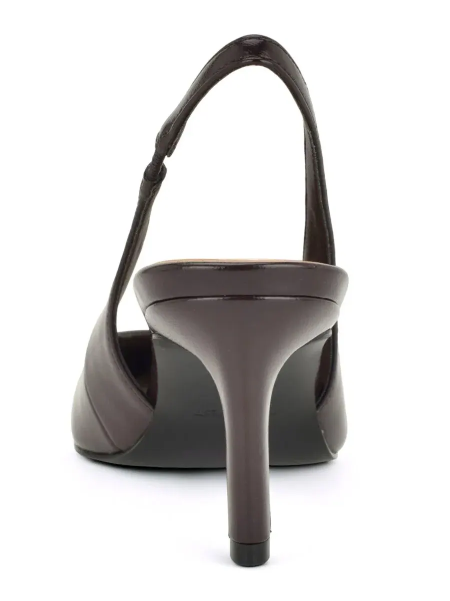 Туфли-лодочки с открытой пяткой Verone Nine West, Maroon Patent — изображение 3 из 5