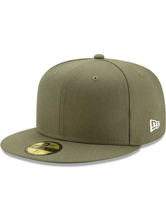 Мужская зеленая приталенная шляпа Blank 59FIFTY New Era